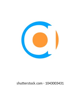 Letter A logo icon design template elements. Vector color sign.