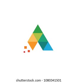Letter A logo icon design template elements - vector sign