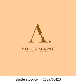 Letter A logo icon design template elements