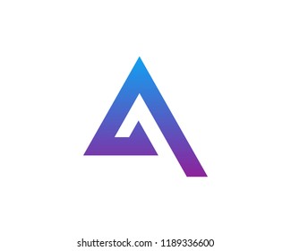 Letter A logo icon design template elements - vector sign