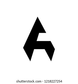 Letter A logo. Icon design. Template elements - vector sign