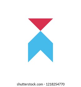 Letter I logo. Icon design. Template elements - vector sign