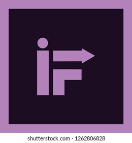 Letter IF logo icon design template elements