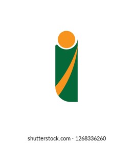 Letter I logo icon design template elements 