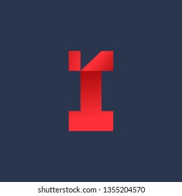 Letter I logo icon design template elements