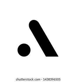 Letter A logo icon design template with creative font.