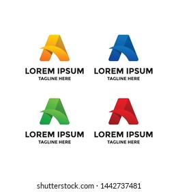 Letter A logo icon design template elements - vector sign.