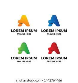 Letter A logo icon design template elements - vector sign.