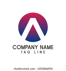 Letter A logo icon design template elements vector sign Business
