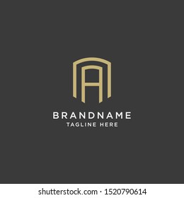 Letter A Logo Icon Design Template. Gold, Modern, Luxury