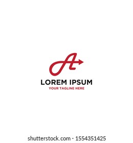 Letter A logo icon design template elements. Vector sign.