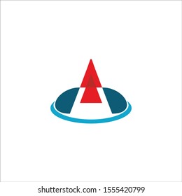 Letter A logo icon design template elements