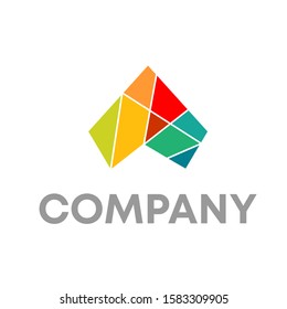 letter A logo icon design template sign