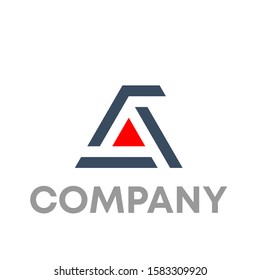 letter A logo icon design template sign