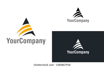 Letter A logo icon design template elements. Simple minimalist template graphic illustration. Creative vector emblem, for icon or design concept.