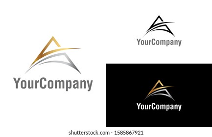 Letter A logo icon design template elements. Simple minimalist template graphic illustration. Creative vector emblem, for icon or design concept.