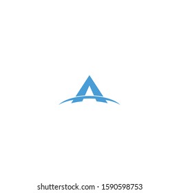 Letter A logo icon design template elements