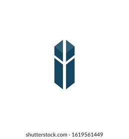 Letter I logo icon design template elements