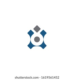 Letter I logo icon design template elements