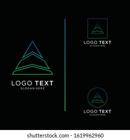Letter A logo icon design template elements