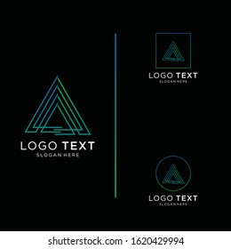 Letter A logo icon design template elements