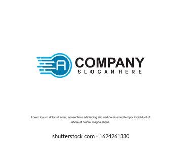 Letter A logo icon design template elements. Perfect for business company logos.