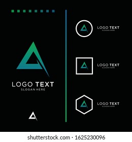 Letter A logo icon design template elements