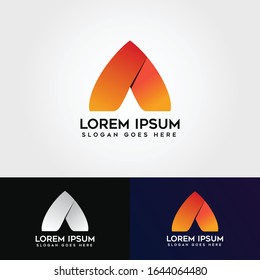 Letter A logo icon design template elements - vector sign.
