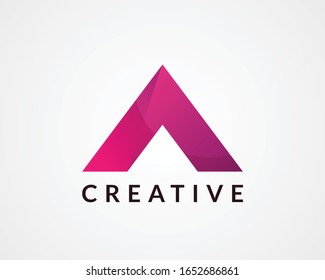 Letter A logo icon design template elements