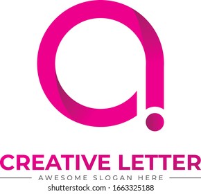 Plantilla de diseño de icono de logotipo de carta. Creen el logo de una carta.