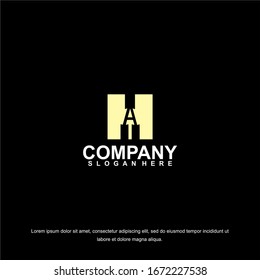 Letter A logo icon design template elements