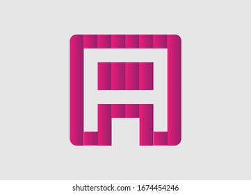Letter A logo icon design template. Vector letter A logo. Abstract letter A company name. 