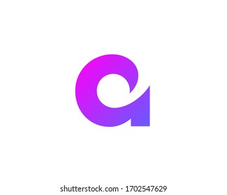 Elementos de plantilla de diseño de icono de logotipo de carta A