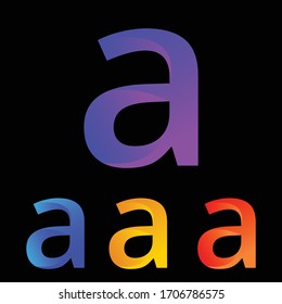 Letter A logo icon design template elements