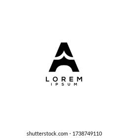 Letter A logo icon design template elements