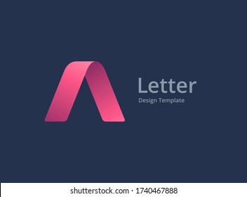 Letter A logo icon design template elements