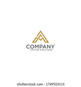 Elementos de plantilla de diseño de iconos de logotipo de carta A