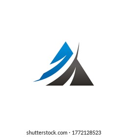 Letter A logo icon design template elements