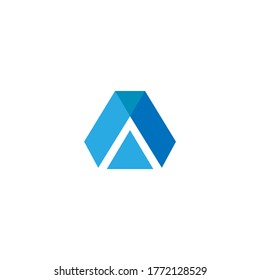 Letter A logo icon design template elements