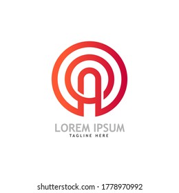 Letter A logo icon design template elements