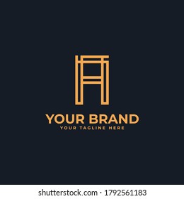 Plantilla de diseño de icono de logotipo Carta A