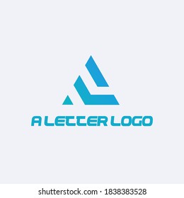 Elementos de plantilla de diseño de iconos de logotipo de carta A