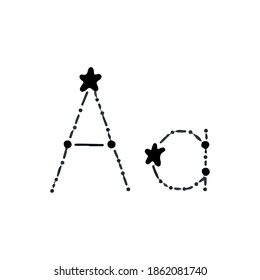 Letter A logo icon design template elements