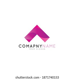 Eine Design-Vorlage für das Logo eines Briefes.
