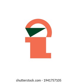 Letter I logo. Icon design. Template elements - vector sign