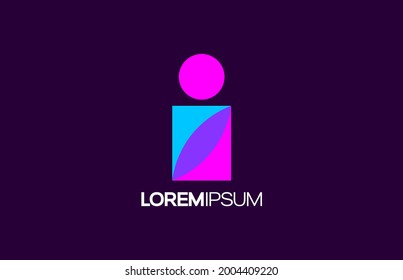 Letter I logo icon design template vector elements for your company brand