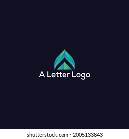 Letter A logo icon design template elements - vector sign. Business card templates.

