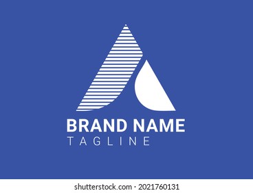 A letter logo and icon design template