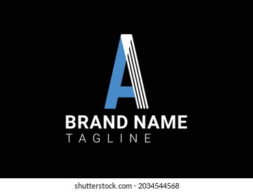 A letter logo and icon design template