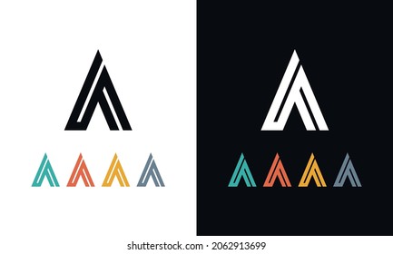 Letter A logo icon design template elements